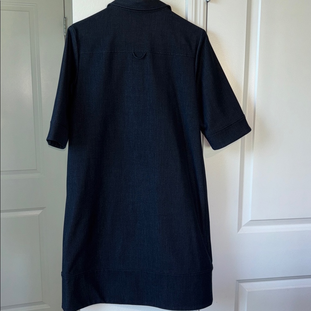 Dark Blue Denim Dress - Picture 6 of 6